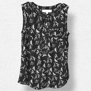 ‼️Loft Leaf Design Sleeveless Pocket Top